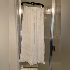 Abercrombie crinkle wide leg pant